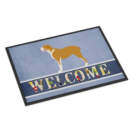 Carolines Treasures Belgium Mastiff Welcome Indoor or Outdoor Mat - 18 x 27 in. BB8327MAT